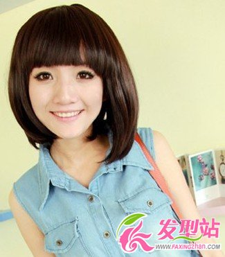 甜美可愛(ài)直發(fā)波波頭