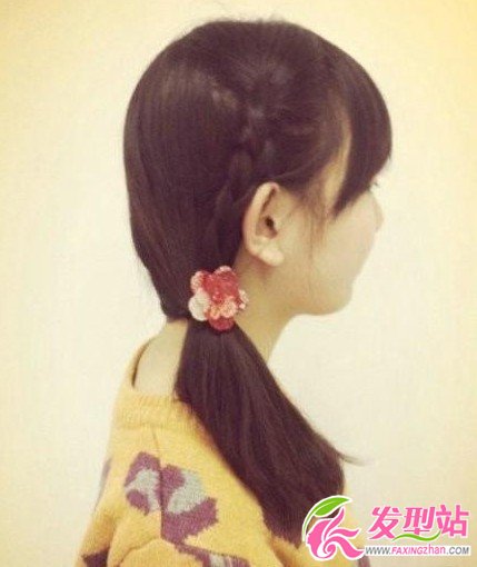 韓式側(cè)編發(fā)馬尾發(fā)型教程