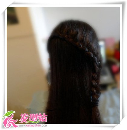 2013流行發(fā)型:韓式麻花辮盤發(fā)教程