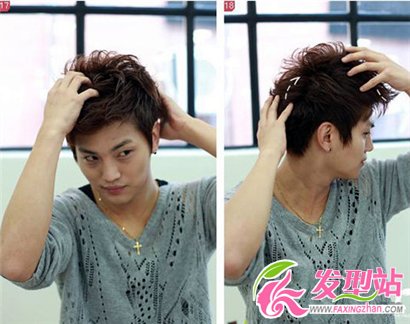 發(fā)型diy:男生吹發(fā)造型設(shè)計(jì)教程