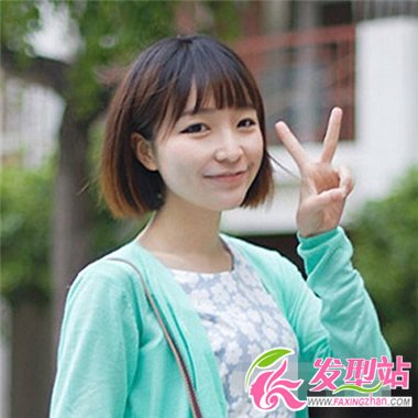 女生時尚清純短發(fā)發(fā)型 清爽短發(fā)可愛又瘦臉
