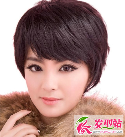 立體時尚假發(fā)發(fā)型 素顏清新打造短發(fā)美女