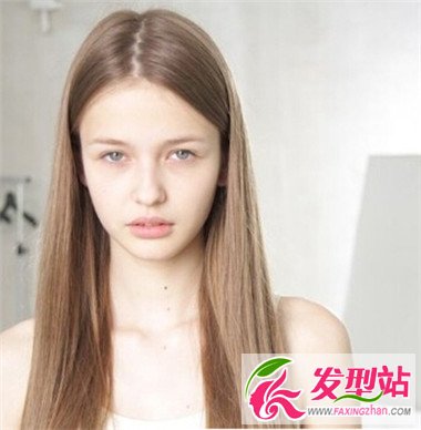 十足女神范 中分發(fā)型