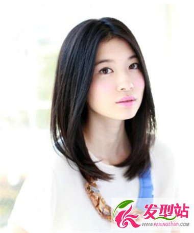 十足女神范 中分發(fā)型
