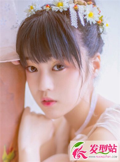 清新自然女生空氣劉海圖片 時(shí)尚韓式劉海修顏減齡