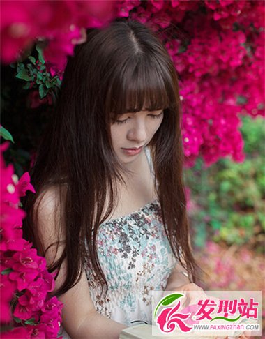 唯美清新齊劉海發(fā)型 塑造優(yōu)雅恬靜美女形象