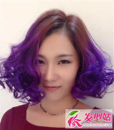 超人氣女生個(gè)性發(fā)型 紫色挑染讓你人氣爆棚