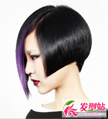 秋女生秋季流行發(fā)型 紫色發(fā)色輕松打造時(shí)尚感