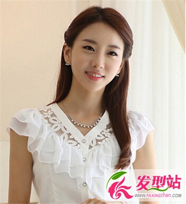 長(zhǎng)發(fā)女生偏分劉海發(fā)型 塑造2015最甜美優(yōu)雅女生