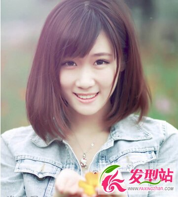 學(xué)生系中短發(fā)