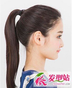簡單馬尾扎發(fā)