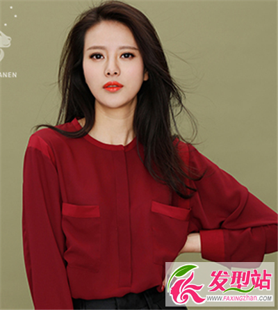 烏黑亮麗的露額清爽長發(fā)