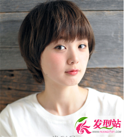 短發(fā)發(fā)型,平劉海