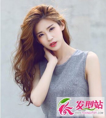 栗色發(fā)型圖片