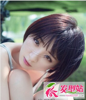 栗色的染發(fā)