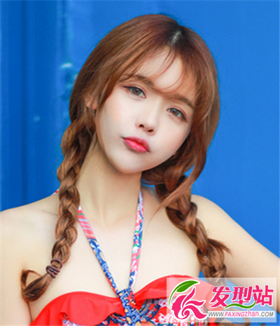 雙麻花辮子造型
