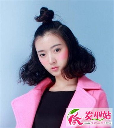 半扎發(fā)丸子頭