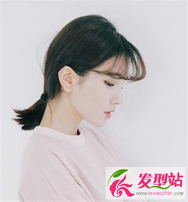低馬尾辮子扎發(fā)