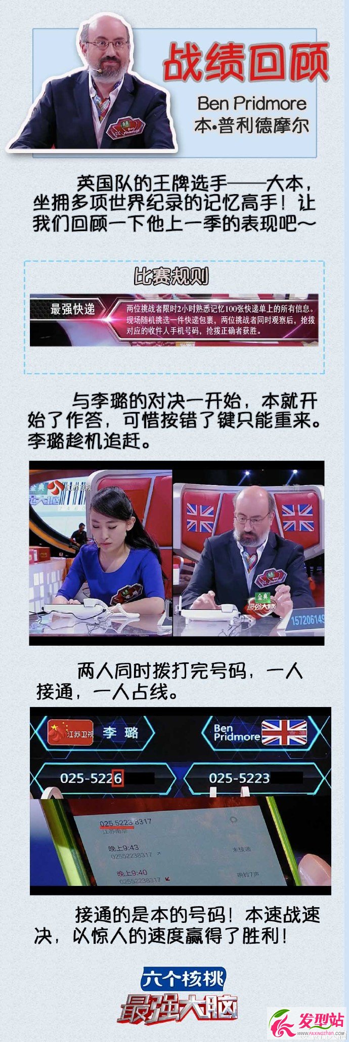 最強(qiáng)大腦本普里德摩卷土重來 蘇清波迎戰(zhàn)腦力界祖師爺Ben Pridmore本普利德摩爾