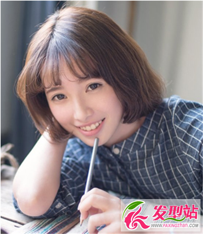 齊劉海的中短發(fā)