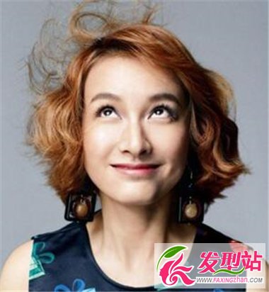 偏分燙發(fā)短發(fā)造型