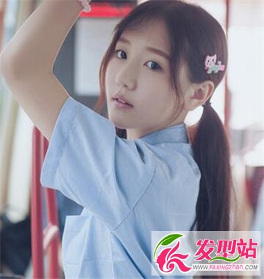 低馬尾辮子發(fā)型
