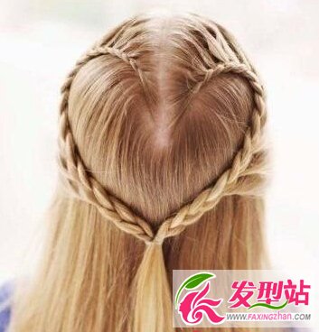 愛心半扎發(fā)