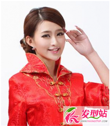 中式旗袍新娘發(fā)型 打造你那復古典雅之美