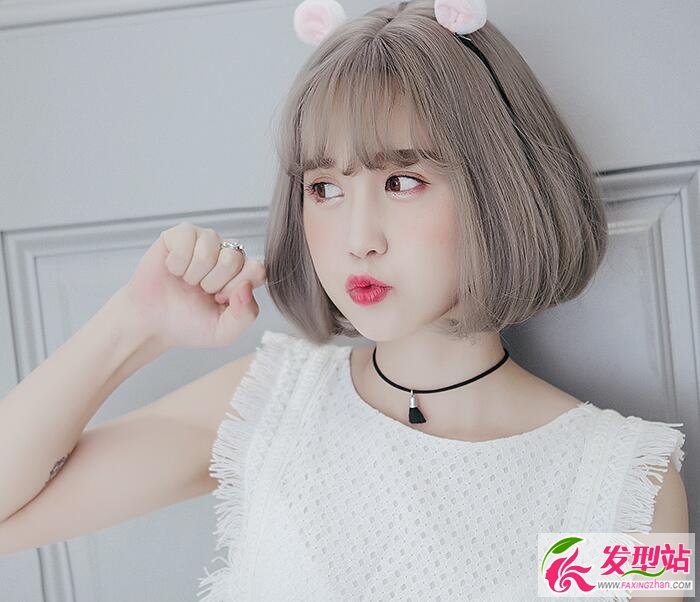 青木亞麻灰短發(fā)