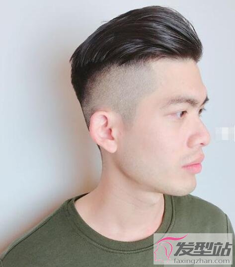 男生三面光發(fā)型
