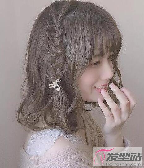 齊肩發(fā)扎發(fā)發(fā)型