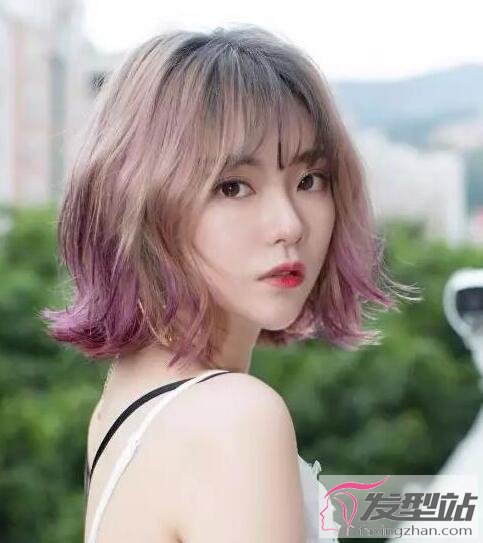 層次感齊脖短發(fā)發(fā)型