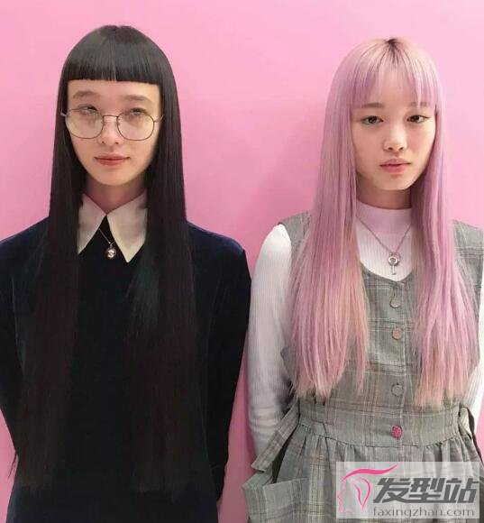 女生日系直發(fā)發(fā)型