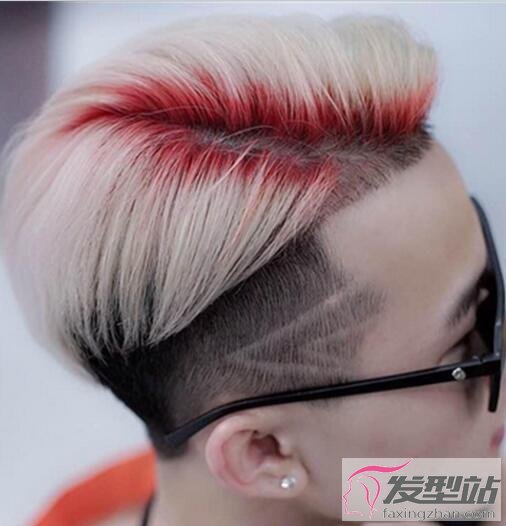 男生挑染短發(fā)發(fā)型