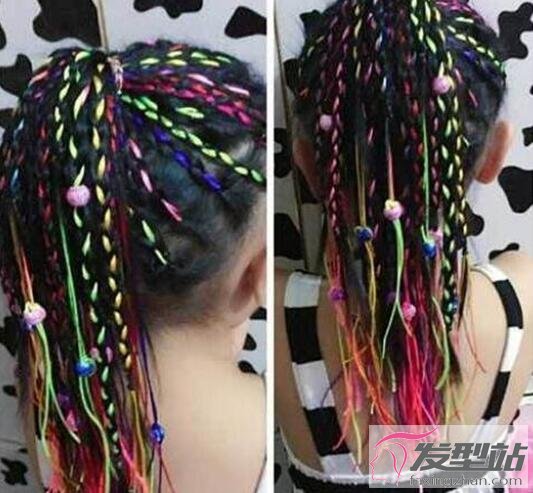 小女孩臟辮發(fā)型