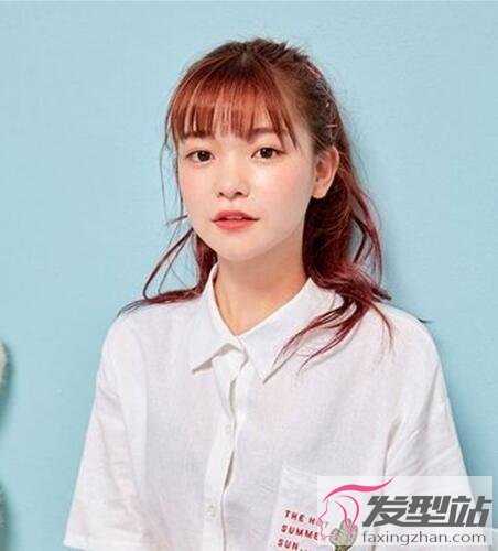嬰兒肥女生扎發(fā)發(fā)型