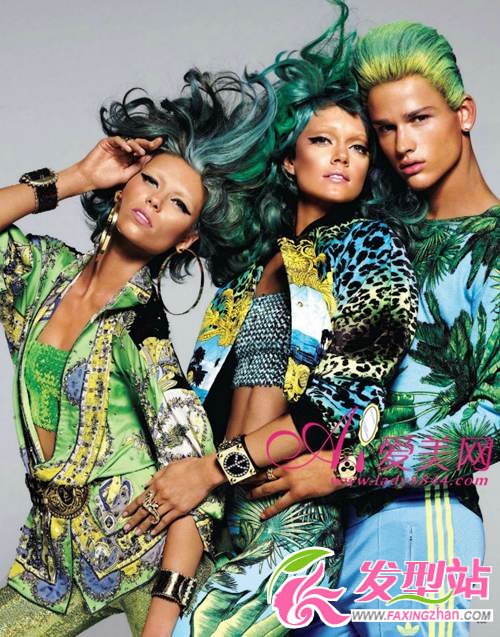 色彩斑斕的瘋狂染發(fā) VOGUE2012年2月大片