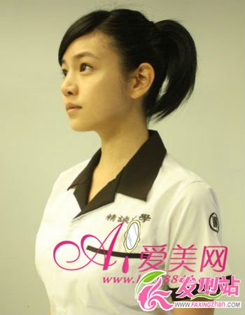 圓臉適用發(fā)型 陳妍希示范圓臉發(fā)型