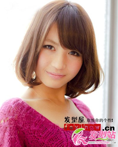 胖臉女生適合的小臉齊肩直發(fā)發(fā)型