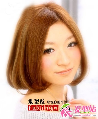 胖臉女生適合的小臉齊肩直發(fā)發(fā)型