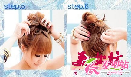 日式甜美盤發(fā)DIY 快速變身甜MM
