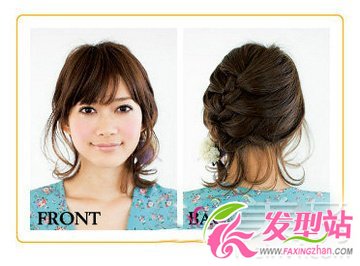 3款夏日清涼短發(fā)編發(fā)教程