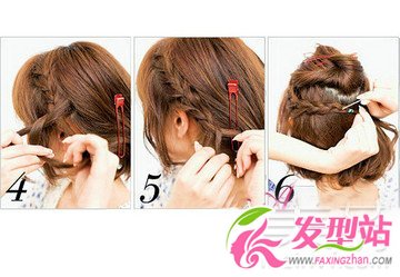 3款夏日清涼短發(fā)編發(fā)教程