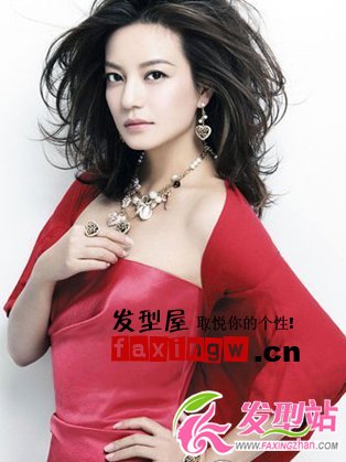 趙薇露香肩拍首飾廣告發(fā)型圖片曝光
