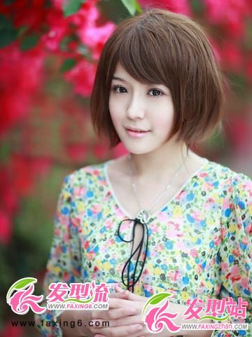 可愛波波頭發(fā)型大秀女生潮范