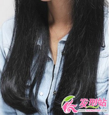 中分劉海長發(fā)直發(fā)
