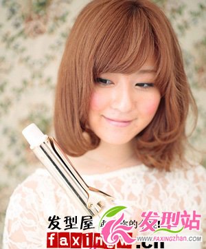巧用卷發(fā)棒打造柔美動人梨花頭