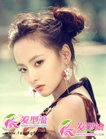 清爽百搭丸子頭 人見人愛