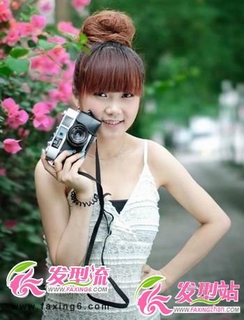 清爽百搭丸子頭 人見人愛