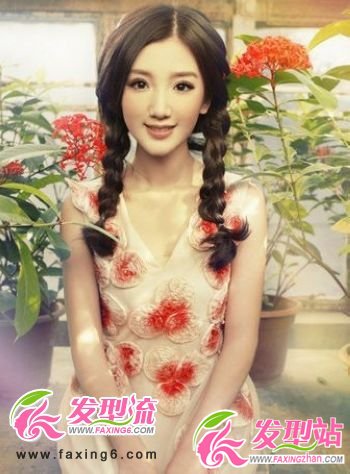 清純可愛(ài)的雙發(fā)辮時(shí)尚發(fā)型